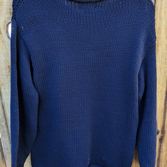 NWT navy blue chunky sweater - Picture 2 of 4